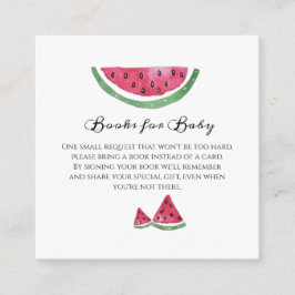 Vattenmelon Söt Flickas Sommar Böcker för Bebis Tilläggskort