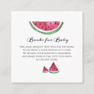 Vattenmelon Söt Flickas Sommar Böcker för Bebis Tilläggskort