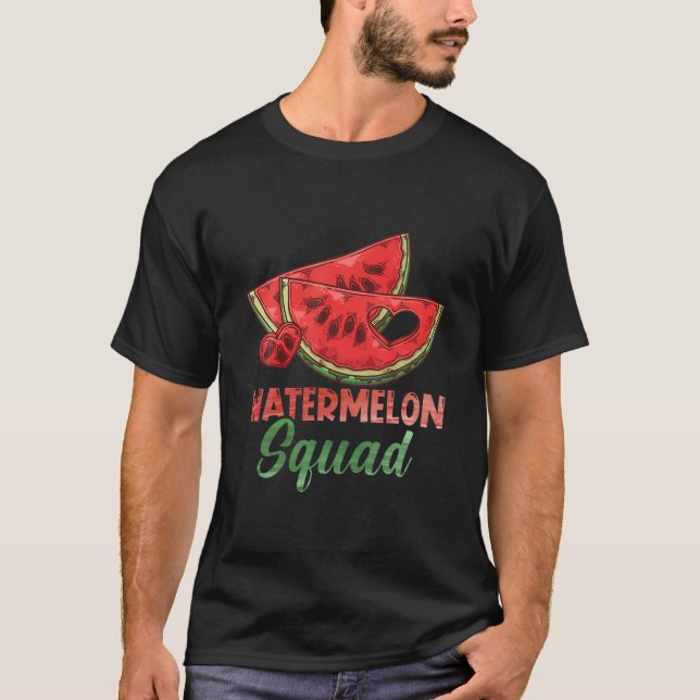 Vattenmelon Squad Fruit Watermelon Day T Shirt (Framsida)