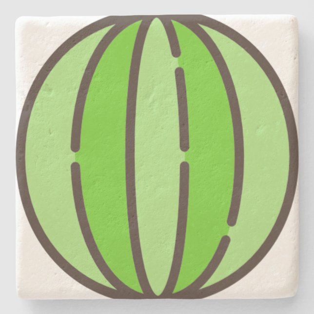vattenmelon stenunderlägg (Framsidan)