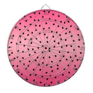 Vattenmelon Svarta Frön Sommar Vibbar Saftig Rosa Darttavla