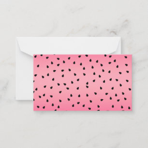 Vattenmelon Svarta Frön Sommar Vibes Saftig Rosa Anteckningskort