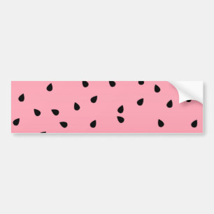 Vattenmelon Svarta Frön Sommar Vibes Saftig Rosa Bildekal