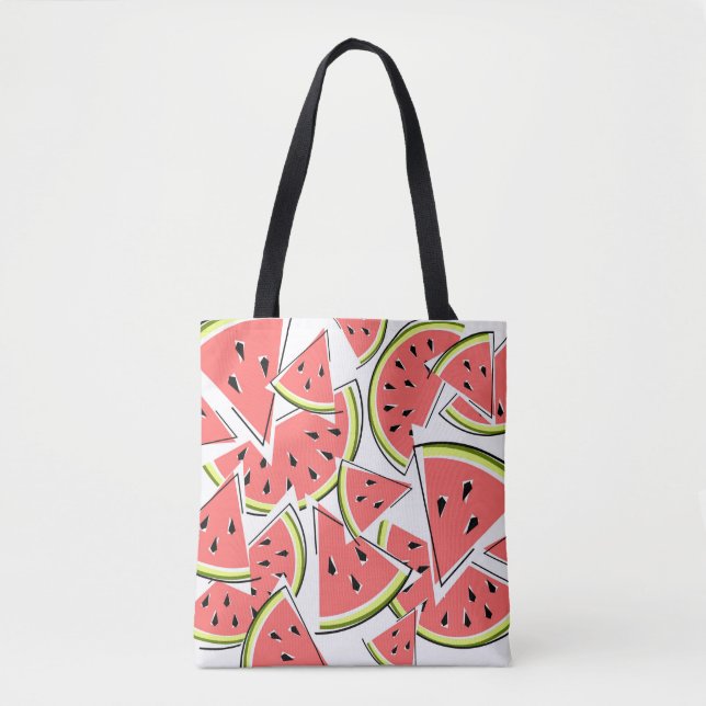 Vattenmelon till påsen rosa tillbaka tygkasse (Framsida)