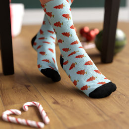 Vattenmelon Träd Mönster Söta Initialsockor