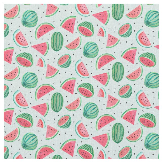 Vattenmelon | Tropical Fruit Sommar | Struktur Tyg (Närbild)