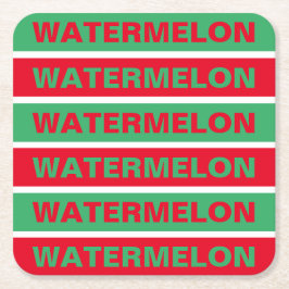 Vattenmelon Underlägg Papper Kvadrat