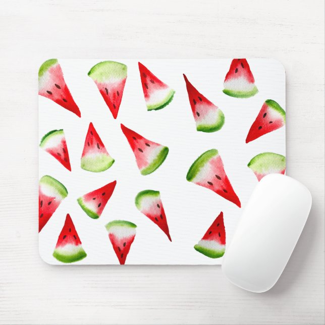 Vattenmelon vattenfärgssöt frukt musmatta (Med mus)