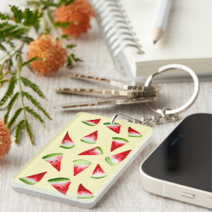 Vattenmelon vattenfärgssöt frukt nyckelring