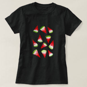 Vattenmelon vattenfärgssöt frukt t shirt