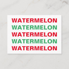 Vattenmelon Visitkort