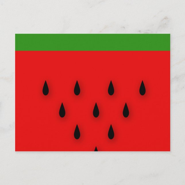 Vattenmelon! Vykort (Framsida)