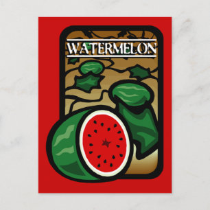 Vattenmelon Vykort