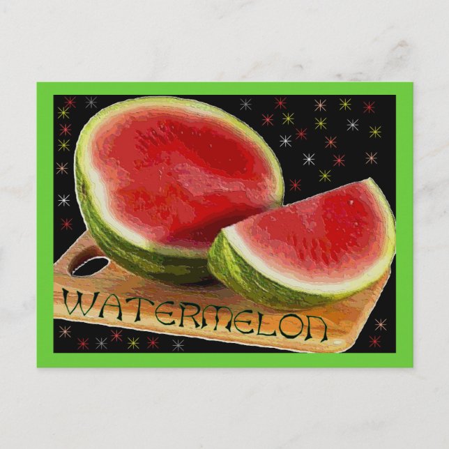Vattenmelon Vykort (Framsida)