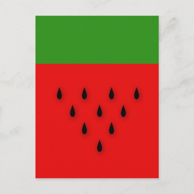 Vattenmelon! Vykort (Framsida)