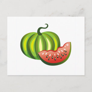 Vattenmelon Vykort