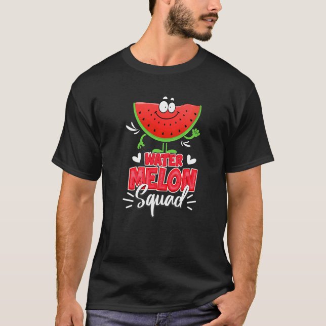 Vattenmelon Watermelon Squad Fruit T Shirt (Framsida)