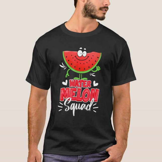 Vattenmelon Watermelon Squad Fruit T Shirt (Framsida)