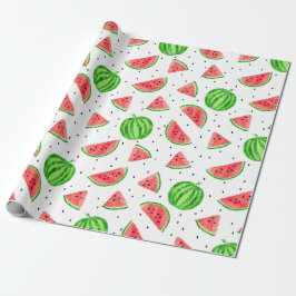 Vattenmelon Wrapping Papper - Red Presentpapper