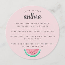 vattenmelonbaby shower