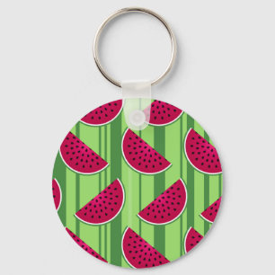 Vattenmelonbröllop Mönster Nyckelring