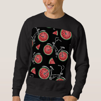 Vattenmeloncyklar, sommaren mönster. lång ärmad tröja