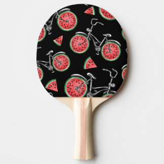 Vattenmeloncyklar, sommaren mönster. pingisracket
