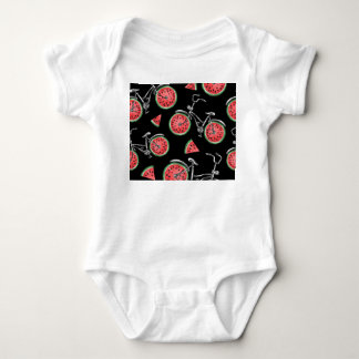 Vattenmeloncyklar, sommaren mönster. t shirt