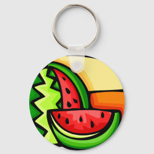 Vattenmelondag Augusti 3 Nyckelring