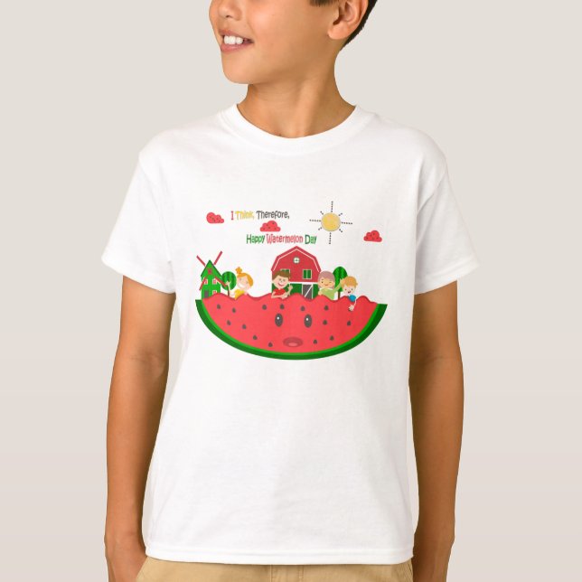 vattenmelondag t shirt (Framsida)