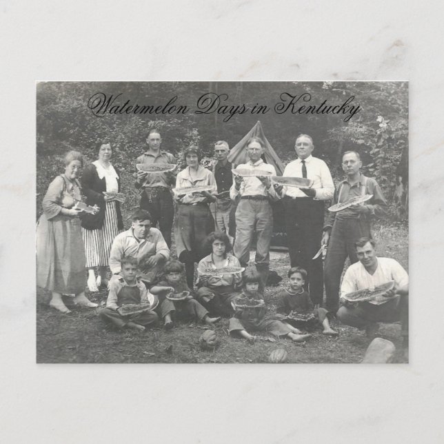 Vattenmelondagar i Kentucky Vykort (Framsida)