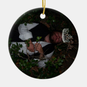 vattenmelondrottning julgransprydnad keramik