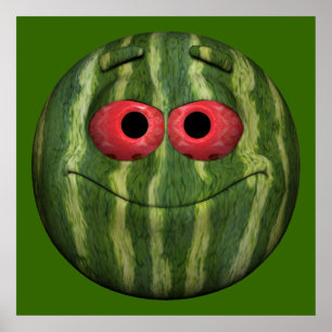 VattenmelonEmoticon Poster