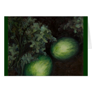 vattenmelonen lappar hälsningskort