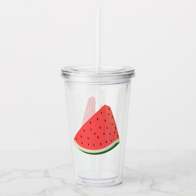 Vattenmeloner Acrylic Tumbler Fresh Take Away Mugg (Framsida)