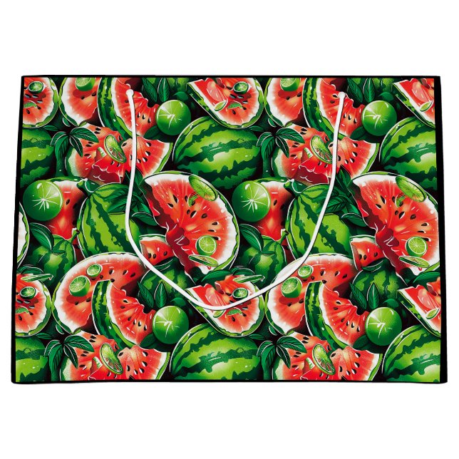 Vattenmeloner, kalk, vattenmelon löv, liten kalk f (Framsidan)