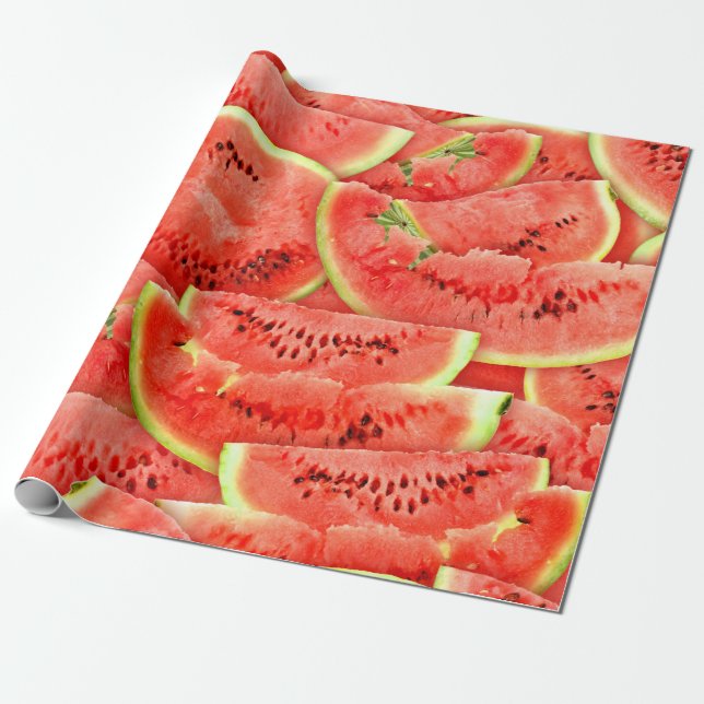 vattenmeloner presentpapper (Utrullad)