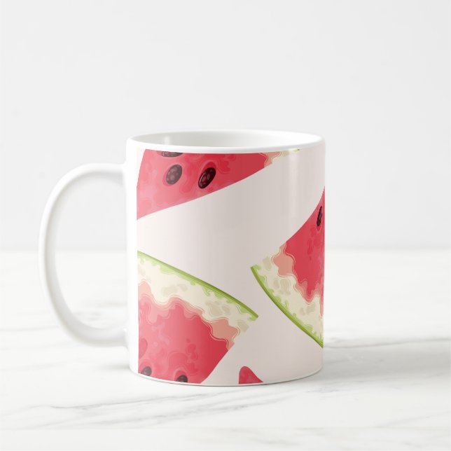 Vattenmeloner: Sömlös Summery Sweetness. Kaffemugg (Vänster)