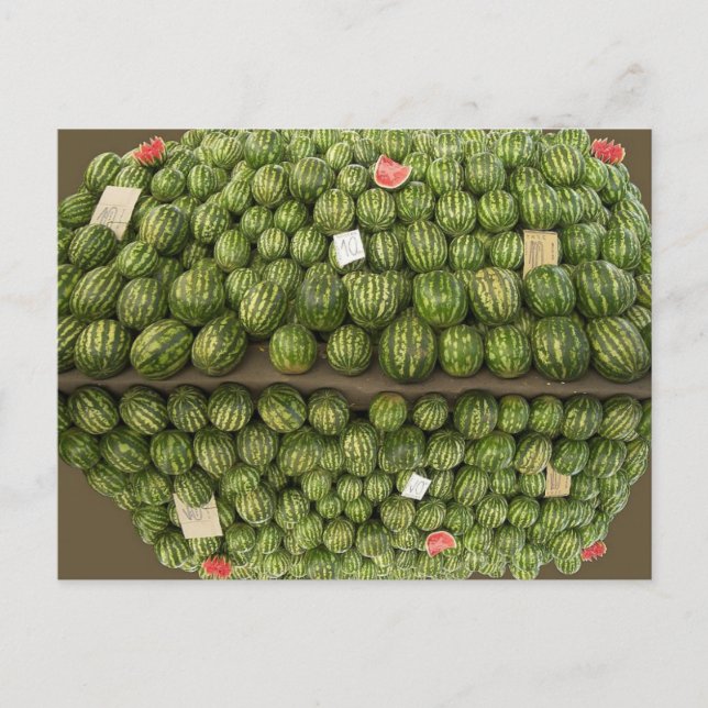 Vattenmeloner Vykort (Framsida)