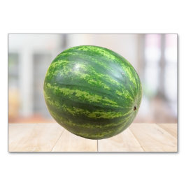 Vattenmelonetikett - Flashcard | Bild-kort Bordsnummer