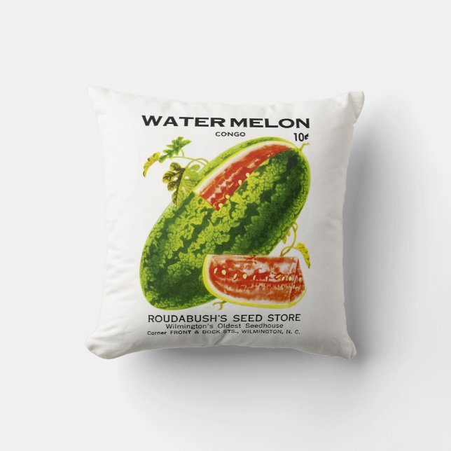 Vattenmelonförpackningens etikett kudde (Framsida)