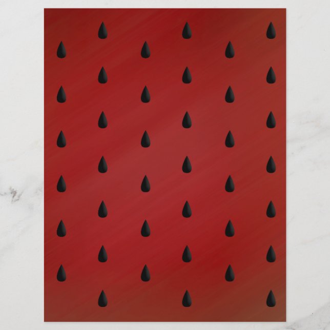 Vattenmelonfrö Scrapbookpapper (Framsida)