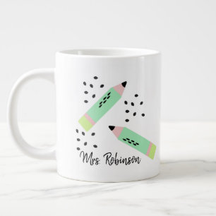 Vattenmelonfrön Tillbaka till skolan Lärarpresent Jumbo Mugg
