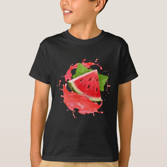 Vattenmelonfrukt T Shirt (Framsida)
