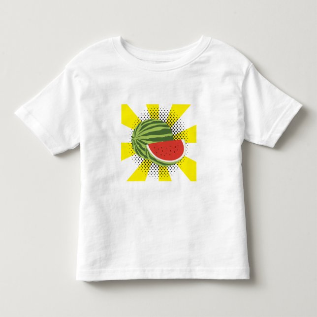 Vattenmelonfruktdesign T Shirt (Framsida)