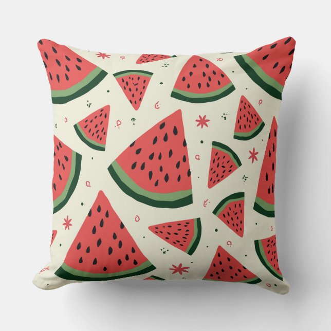 Vattenmelonfruktskudde Kudde (Framsida)