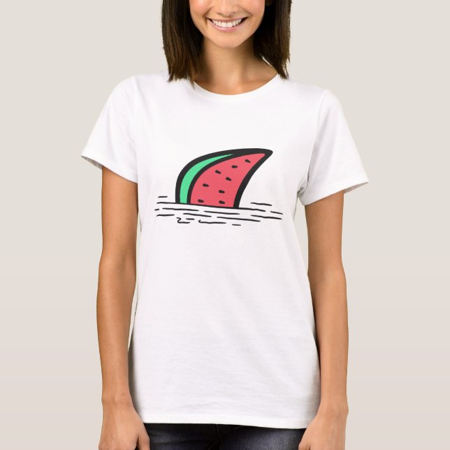 Vattenmelonhaj T Shirt (Framsida)