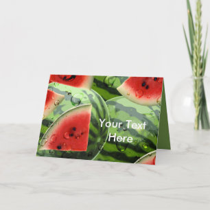 Vattenmelonhälsningskort 2 kort