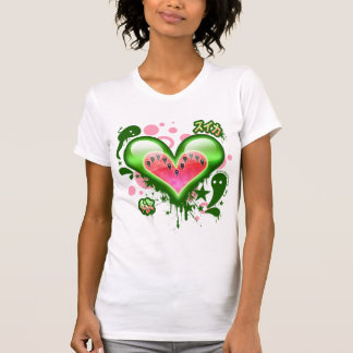 Vattenmelonhjärta (version 2) t-shirt