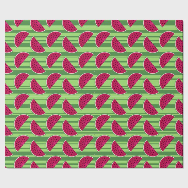 Vattenmelonkilformigt Mönster Presentpapper (Seam)